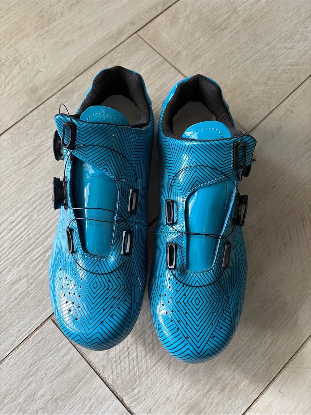 Speed Blue Women's Athletic Cycling Shoes for Peloton Bike